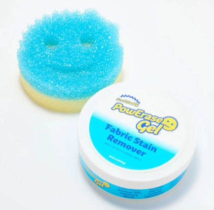 PowErase Gel Scrub Daddy, pack de Gel quitamanchas 160 gr más esponja Scrub Mommy, para telas y textiles