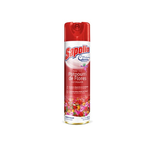 AMBIENTADOR AEROSOL SAPOLIO POTPOURRI DE FLORES 360 ML