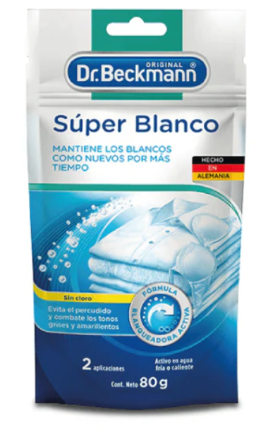 DR. BECKMANN Super Blanco Intenso  80 gr.