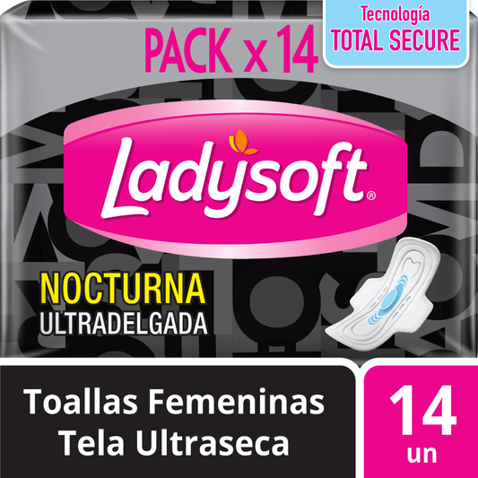 Toallas higiénicas LADYSOFT - Ultradelgada - 14 unidades