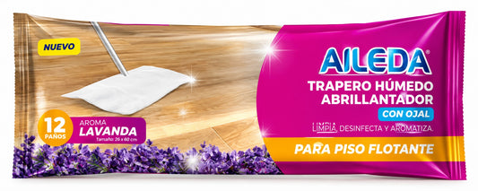 AILEDA Trapero Húmedo Esencia Lavanda 12un