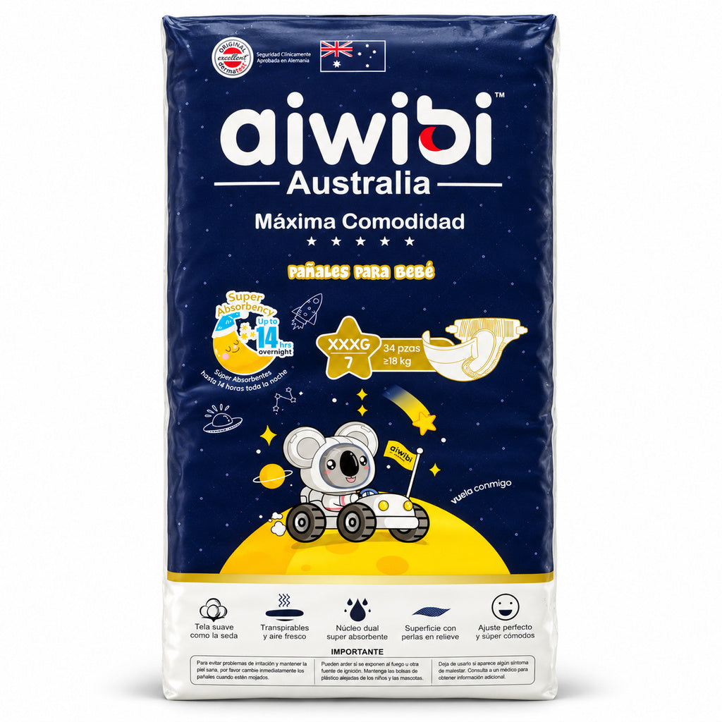 Pañales Aiwibi Dulce Noche XXXG 34 unidades