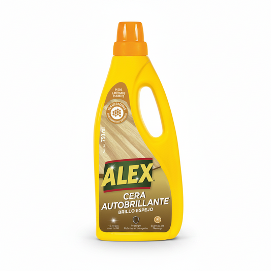 Cera Autobrillante Pisos Laminados Alex 750ml