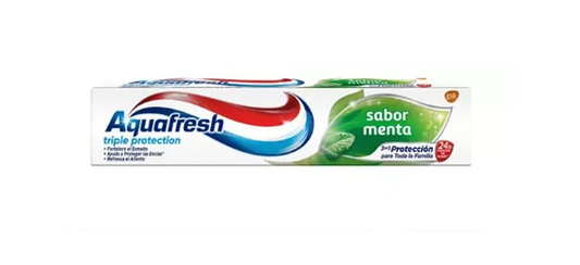 Pasta Dental Aquafresh Triple Protección Menta 158gr