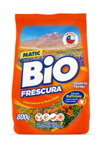 Detergente Polvo Bio Frescura Bolsa 800 g - Desierto florido (NARANJO)