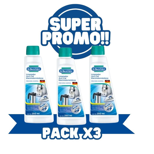DR. BECKMANN Limpiador Anti Sarro Electrodomésticos 3x250ml