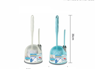 ESCOBILLAS Y CEPILLOS CEPILLO LIMPIADOR PARA INODORO – 2 EN 1