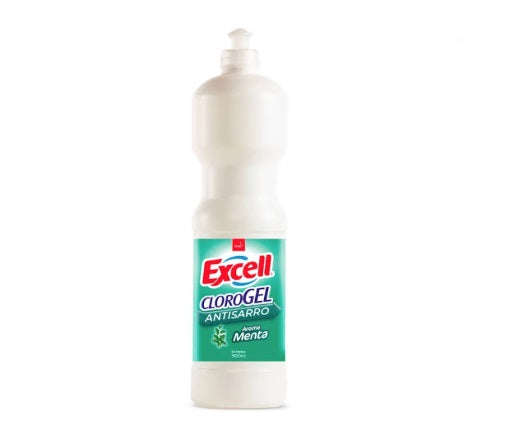 Cloro Gel Antisarro Menta 900cc Excell