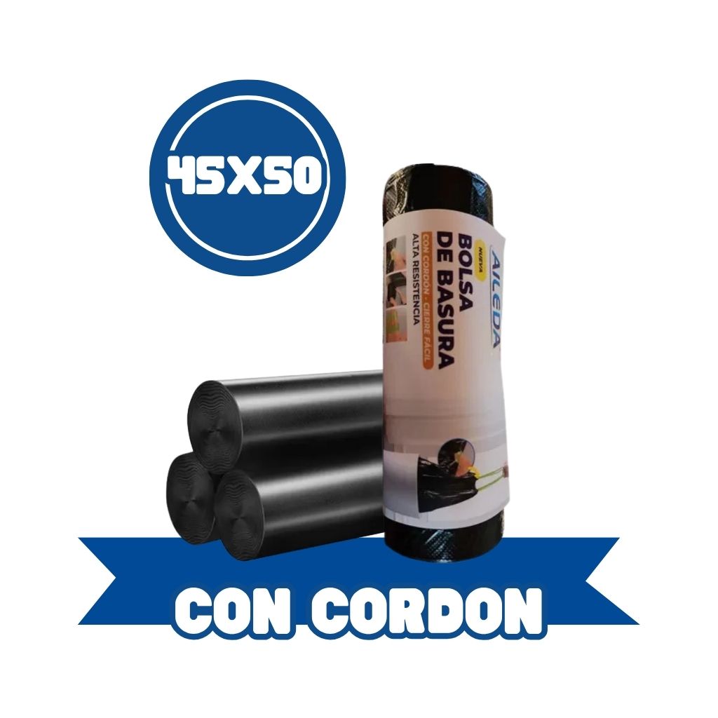 AILEDA Bolsa De Basura 45X50 Con Cordon 20Un