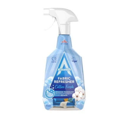 Renovador Refrescante de Telas Fragancia Algodón Fresco Astonish 750 ml