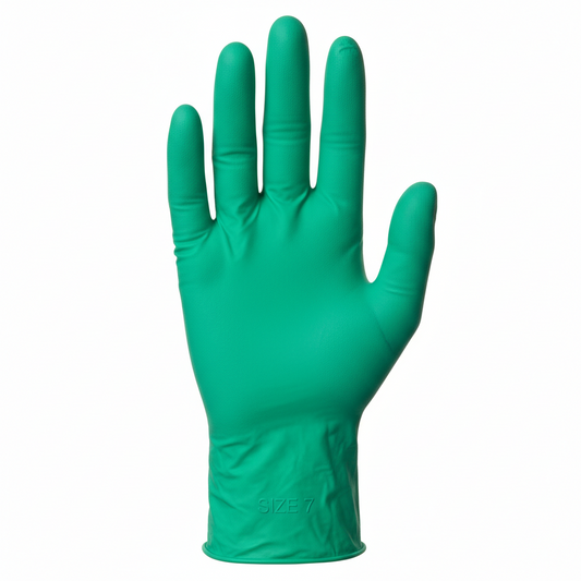 TITAN Guantes de Nitrilo Flocados Talla 8 Para Limpieza