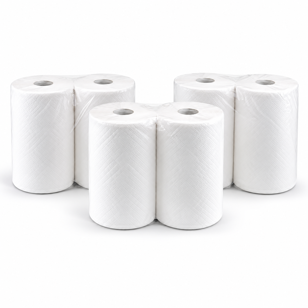 CYL Toalla Papel pack de 3 con seis rollos en fotografía de estudio