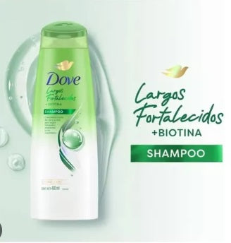 Shampoo Dove Largos Fortalecidos + Biotina 400 ml