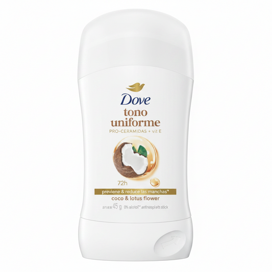 Desodorante en Barra Dove Tono Uniforme Coco y Flor de Loto - 45gr