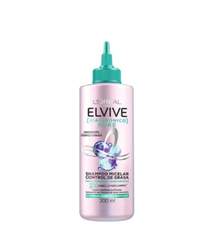 L'oréal Paris Shampoo Micelar Control de Grasa Elvive HA Pure 300 ML