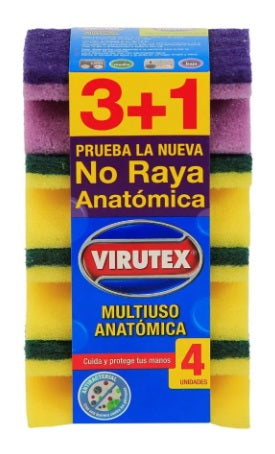 ESPONJA MULTIUSO VIRUTEX X4