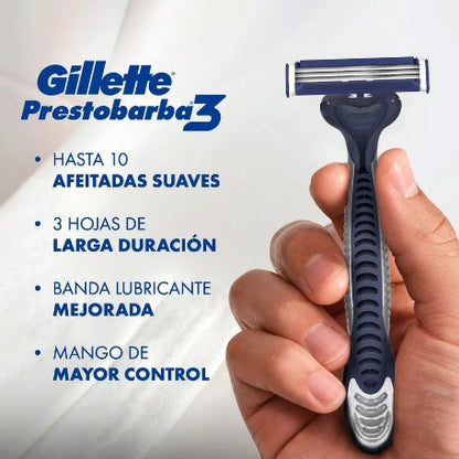 GILLETTE Presto barba 3 confort gel