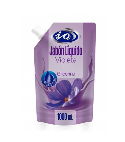 Jabón IO Violeta 1 Litro Doy pack (Es de la línea Brik`s)