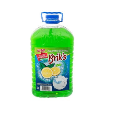 Lavaloza Brik´s de 5 litroS - AROMA LIMÓN