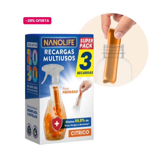 Recarga Multiusos Desinfectante Cítrico Nanolife