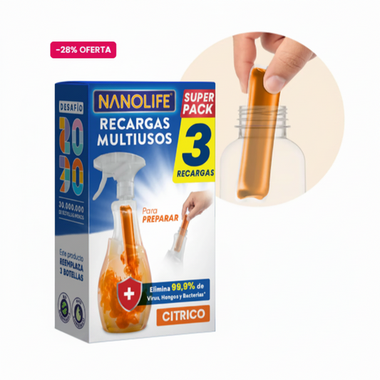 NANOLIFE Recarga Multiusos Desinfectante Cítrico