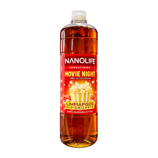 Limpiapisos higienizante Nanolife Movie Night Sweet Butter Popcorn de 1 litro