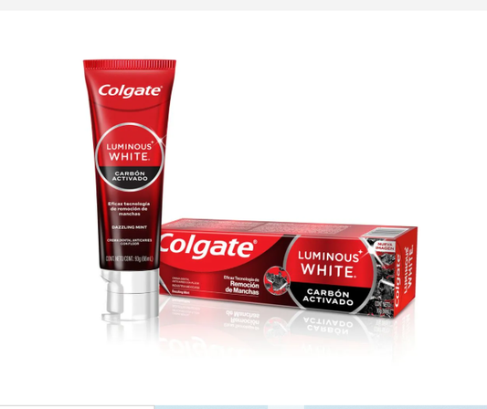 Colgate Pasta de Dientes Luminous White Carbón 90 g