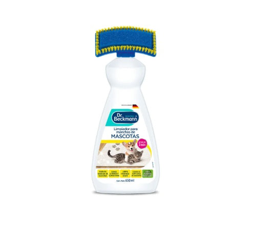 Limpiador de manchas para mascotas 650 ml Dr. Beckmann. Producto Alemán Sustentable