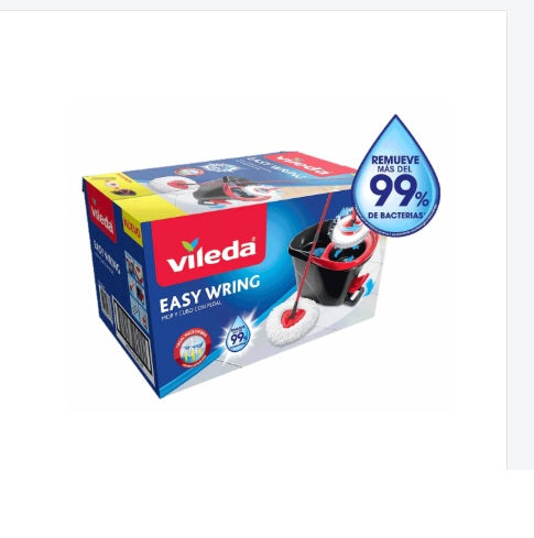 🪣Mopa y Balde con pedal Easy Wring & Clean Vileda (1 set) 🤑