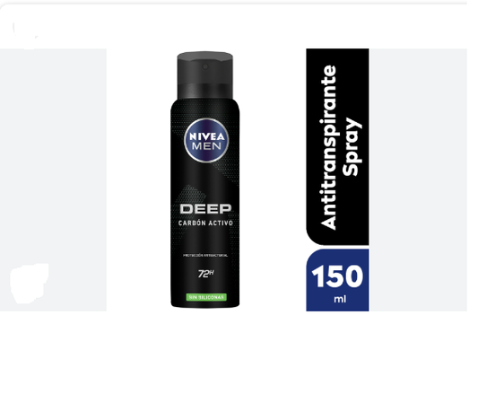 Nivea Desodorante Antitranspirante Men Deep Original carbón 50 ml