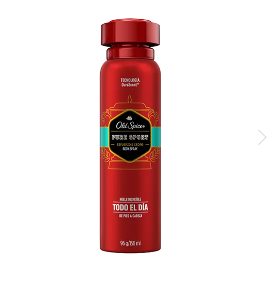 Desodorante Spray Old Spice  Pure Sport Aroma Cedro - 150ml