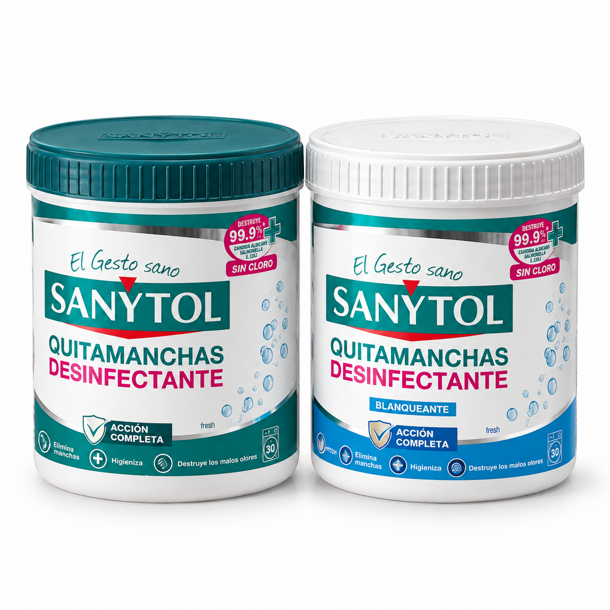 Pack SANYTOL Quitamanchas Desinfectante y Blanqueante sin cloro