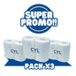 CYL Toalla Papel 2 Rollos 250 mts Pack de 3