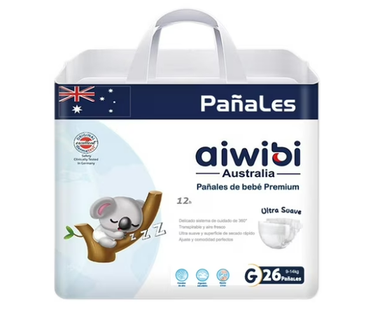 Pañales Aiwibi Premium Talla G - 26 Unidades