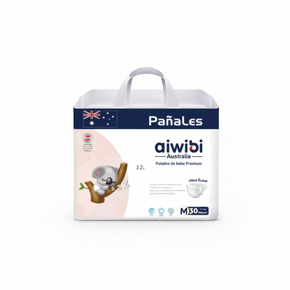 AIWIBI Pañales Premium Talla M — Pack 30 unidades
