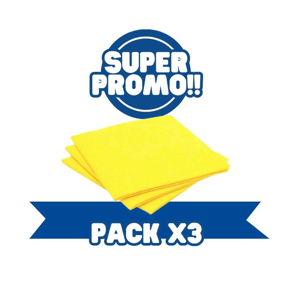 Paño Amarillo Multiusos x 3 unidades