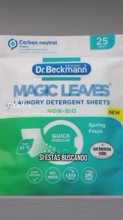 Detergente en Hojas Magic Leaves Frescura Intensa 20 unidades Dr. Beckmann