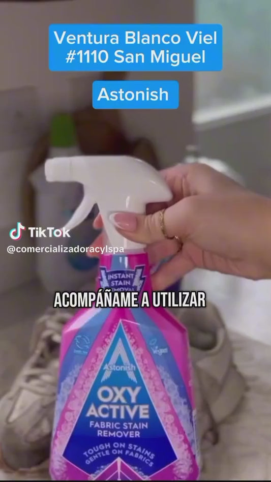 Astonish Quitamanchas de Telas Oxy Active aroma Flor de Cerezo 750 ml
