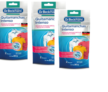 DR. BECKMANN Quitamanchas Intenso Ropa  X 3 80 gr