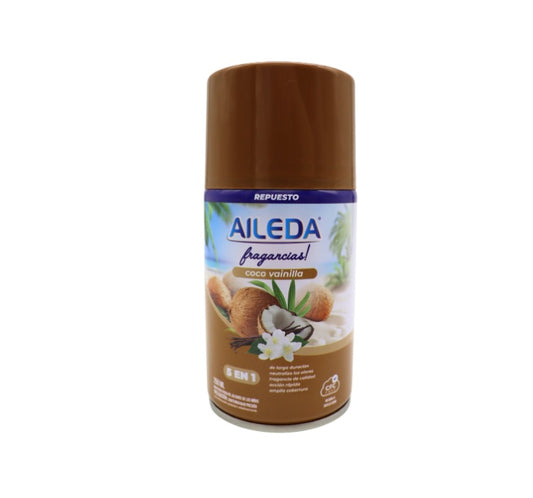 Repuesto ambientador automático Aileda Coco Vainilla 250 ml 5 en 1
