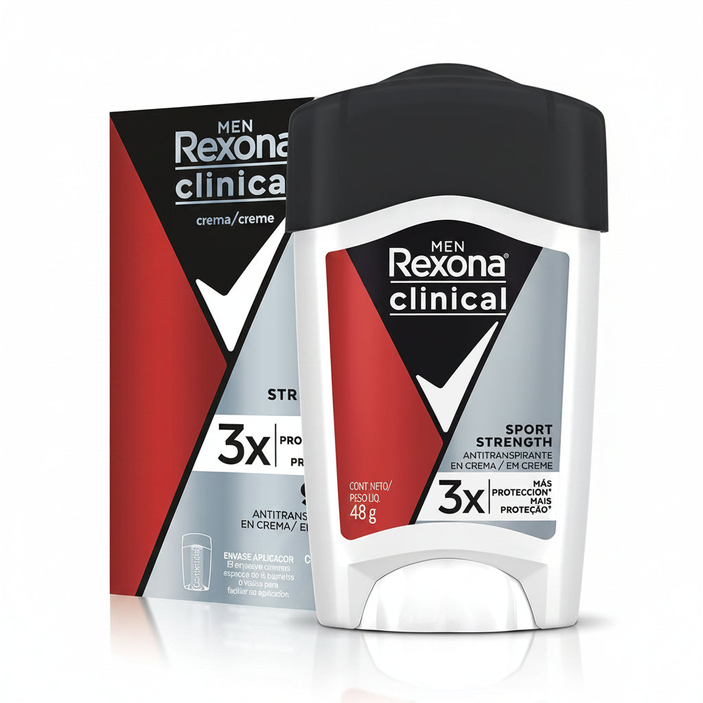REXONA Desodorante en Crema Clinical Sport Strenght 48gr