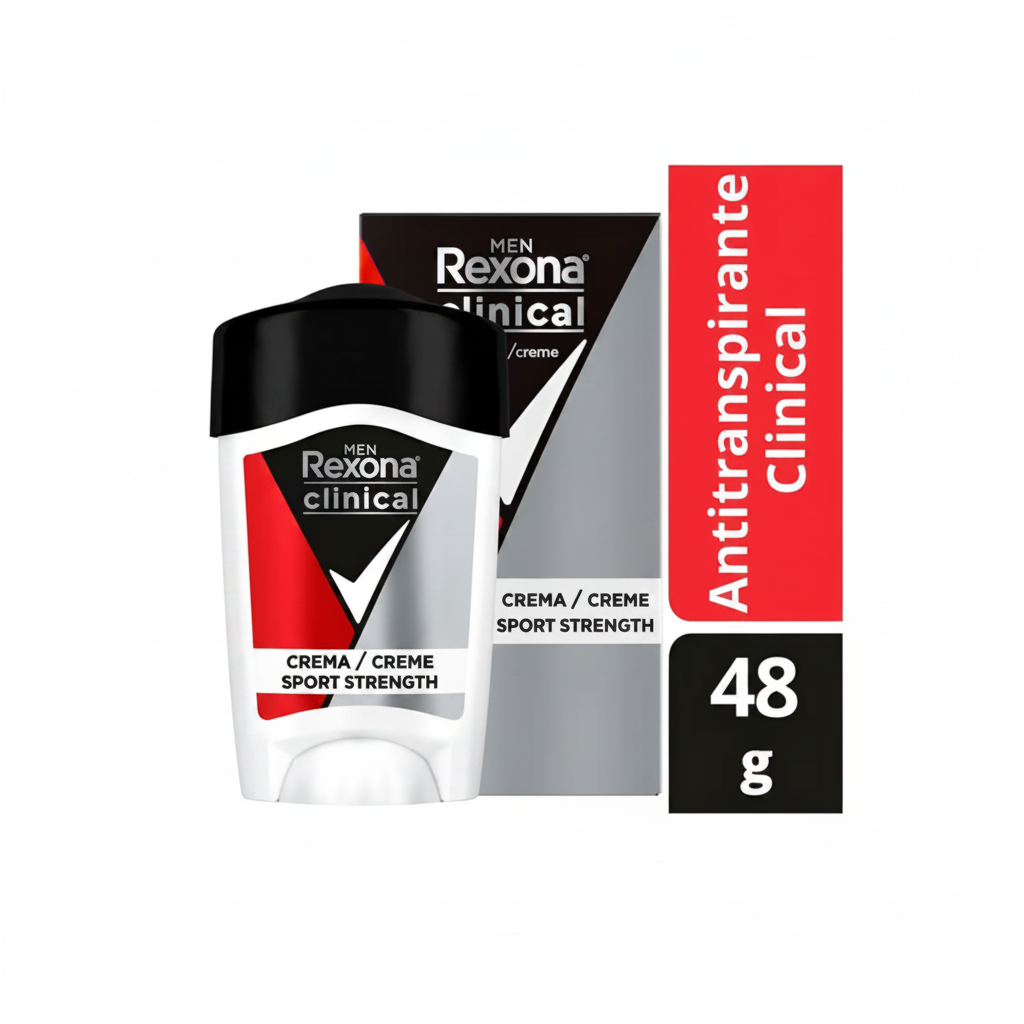 Desodorante en Crema Rexona Clinical Sport Strenght - 48gr