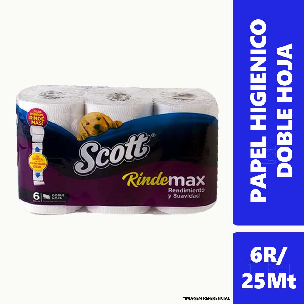 Papel Higiénico Doble Hoja SCOTT Rindemax