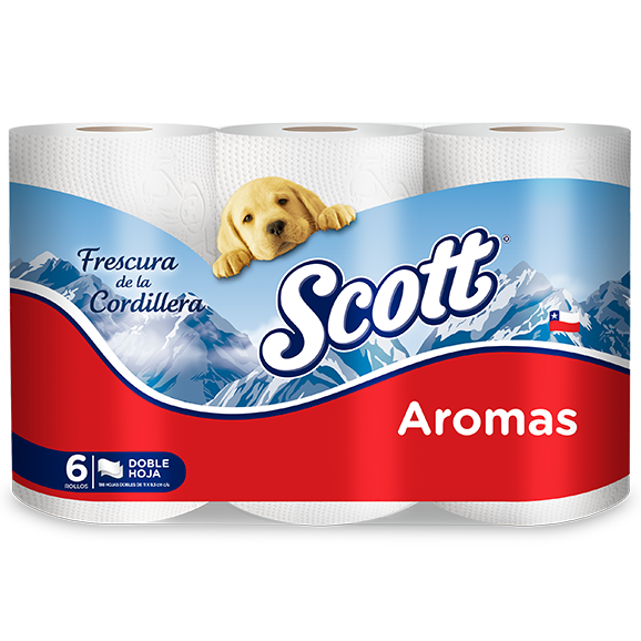 Papel Higiénico Scott Aromas 6 rollos de 21 mts