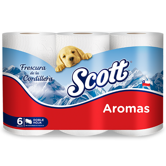 Papel Higiénico Scott Aromas 6 rollos de 21 mts