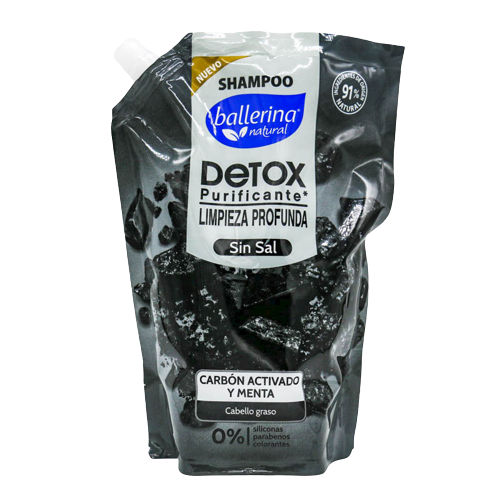 Shampoo Ballerina Carbón activado, 750 ml