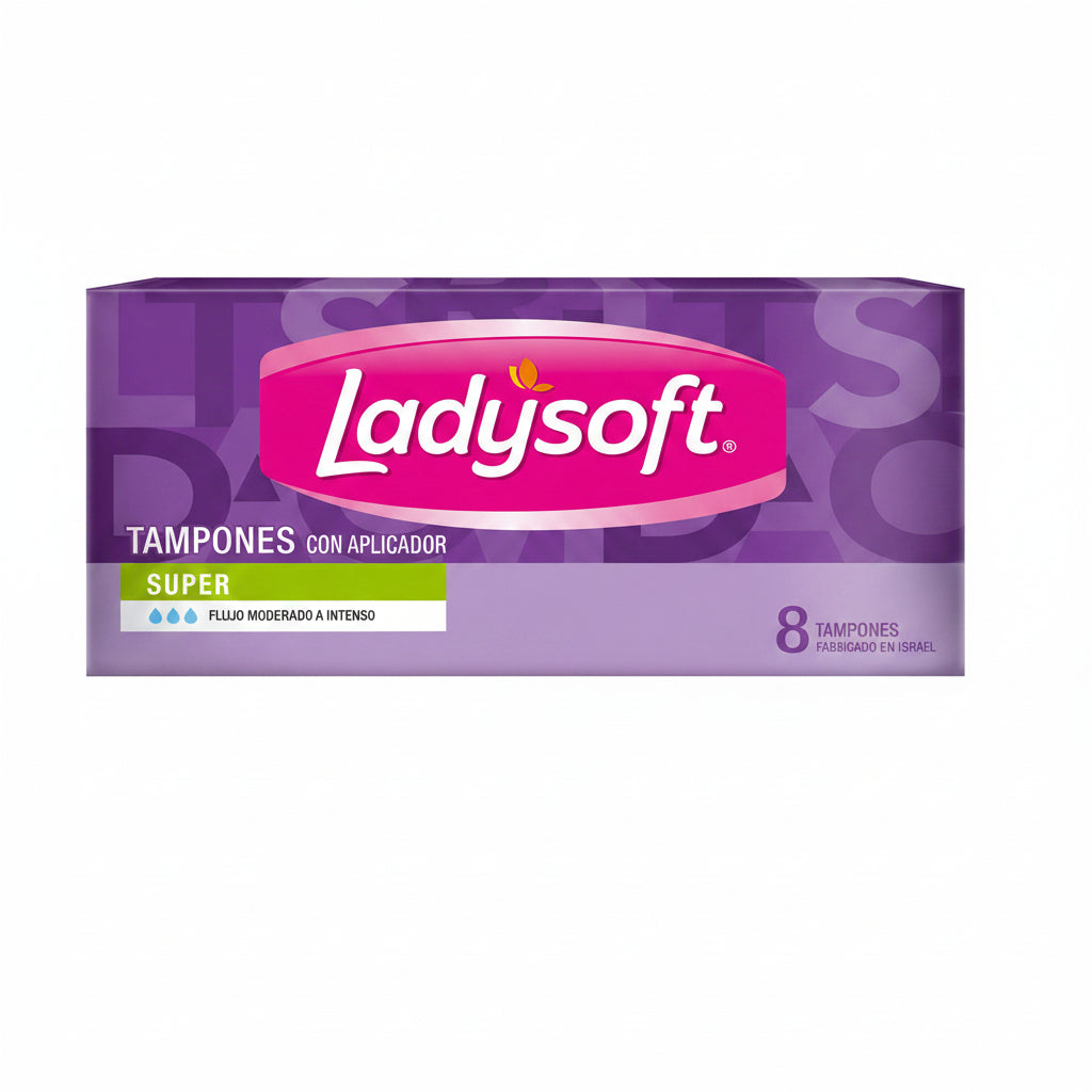 LADYSOFT Tampones Flujo Abundante con Aplicador 8un
