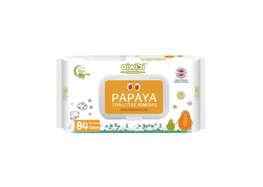 TOALLA HÚMEDA AIWIBI PAPAYA : 84 UNIDADES