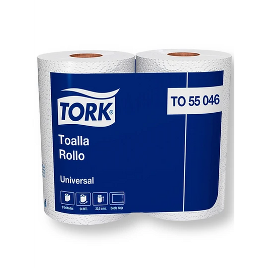 Toalla TORK 2 Rollos x 24mt c/u