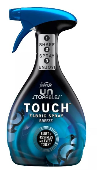 Aromatizante Telas Febreze Unstopables Touch Breeze 800 ml